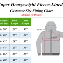 Charcoal (Classic) XXXL Men’s Fleece-Lined Full-Zip Hoodie (S-3XL)